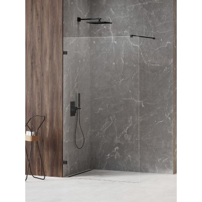 Ścianka prysznicowa walk-in 100 cm czarny mat/szkło przezroczyste EXK6969 New Trendy Avexa Black XR