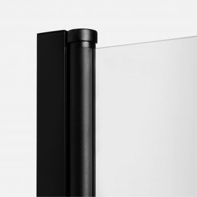 Kabina prysznicowa 90x90 cm kwadratowa czarny mat/szkło przezroczyste K0285A/D0285A_błędny New Trendy New Soleo Black