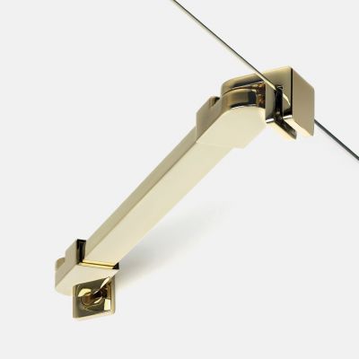 Kabina prysznicowa 90x80 cm prostokątna złoty połysk/szkło przezroczyste K1852 New Trendy New Soleo Light Gold