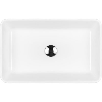 Umywalka 55x34 cm prostokątna nablatowa biała 40801000 Oltens Fossa