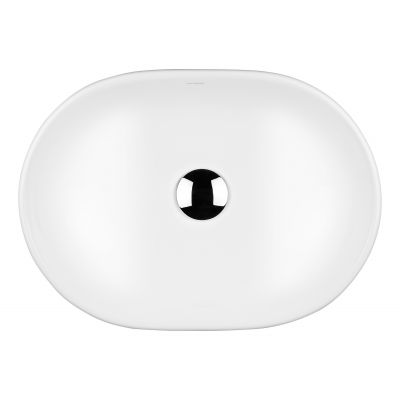 Umywalka 47.5x34 cm owalna nablatowa biała 40809000 Oltens Hamnes