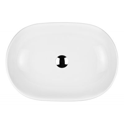 Umywalka 60x42.5 cm owalna nablatowa biała 40815000 Oltens Hamnes