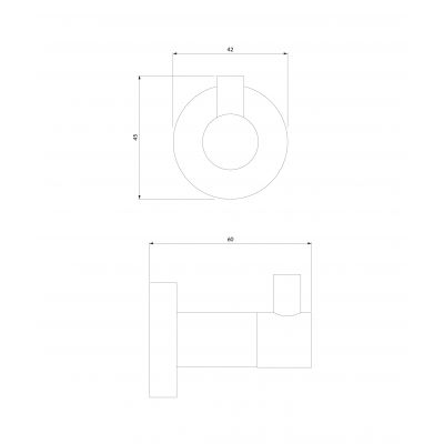 Omnires Modern Project MP60110GL wieszak