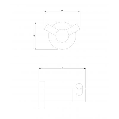 Omnires Modern Project MP60120BL wieszak na ręcznik