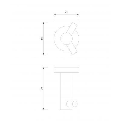 Omnires Modern Project MP60120CR wieszak