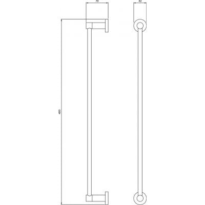 Omnires Modern Project MP60214CPB drążek miedź