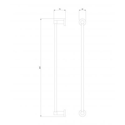 Wieszak na ręcznik miedź MP60216CPB Omnires Modern Project