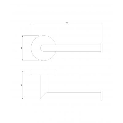 Omnires Modern Project MP60510GR uchwyt na papier toaletowy grafitowy