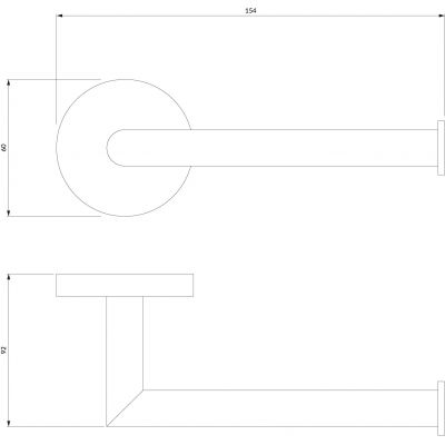 Omnires Modern Project MP60510NI uchwyt na papier toaletowy nikiel