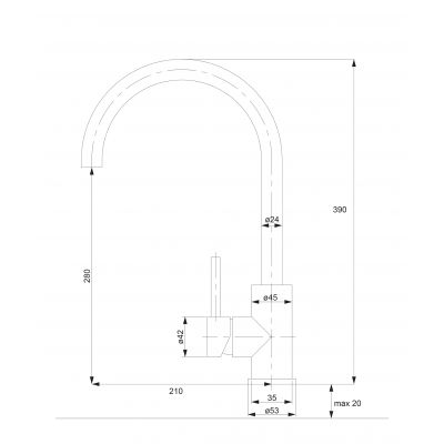 Omnires Albany AB1450IN bateria kuchenna
