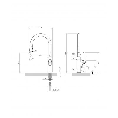 Bateria kuchenna stojąca BE6455BSB Omnires Bend