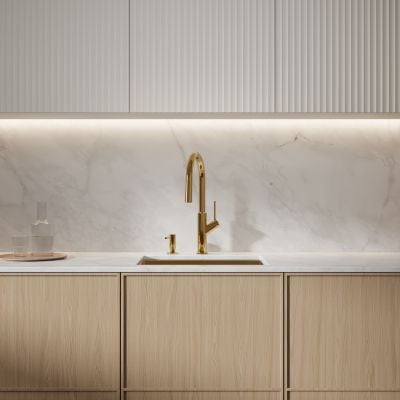 Bateria kuchenna stojąca złoto/stare złoto BE6455GL Omnires Bend