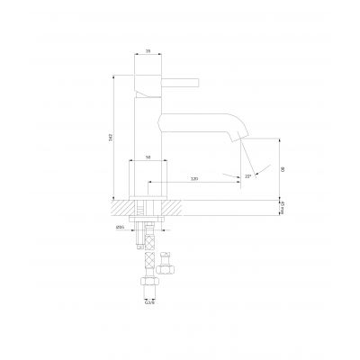 Omnires Y Y1210NGLB bateria umywalkowa