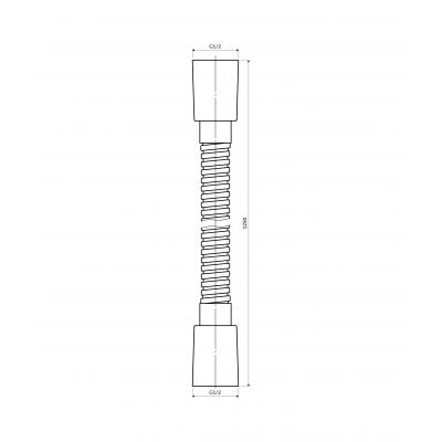 Wąż prysznicowy 150 cm 029NI Omnires