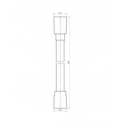 Omnires SILVERX150SL wąż prysznicowy 150 cm