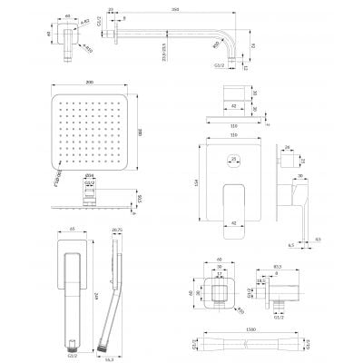 Zestaw Omnires SL7715GR + Omnires SYSSL12GR