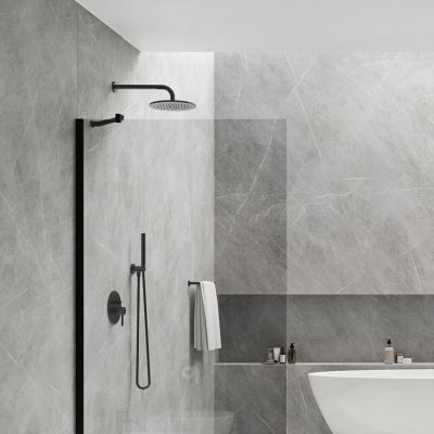 Zestaw prysznicowy podtynkowy czarny SYSY18BL Omnires Y