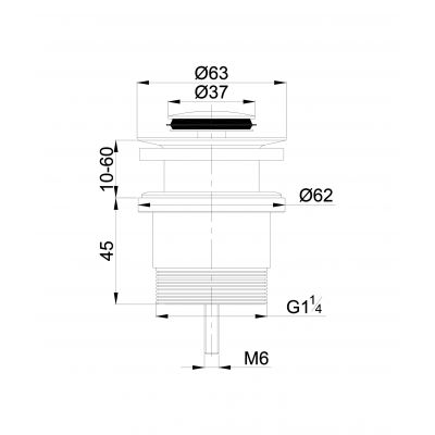 Omnires A47CR korek do umywalki