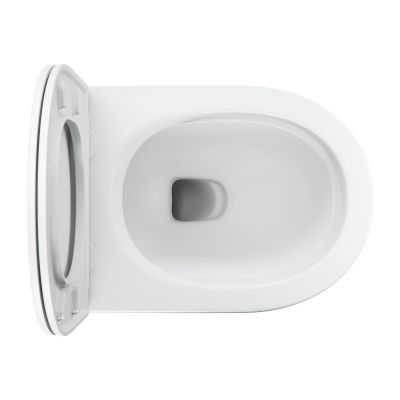 Miska WC z deską wolnoopadającą wisząca bez kołnierza biały mat OTTAWACMWBM Omnires Ottawa