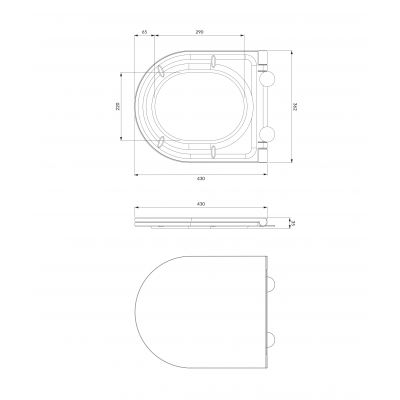Deska sedesowa biała OTTAWADEBP Omnires Ottawa