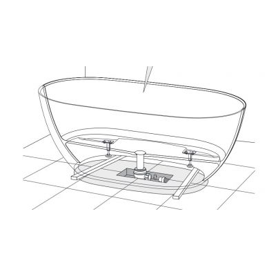 Wanna wolnostojąca 160x75 cm owalna OVOWWMB Omnires Ovo M+