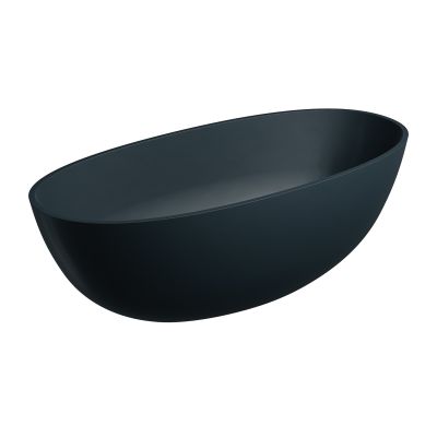 Wanna wolnostojąca 160x75 cm owalna czarny SHELLWWBLV Omnires Shell M+