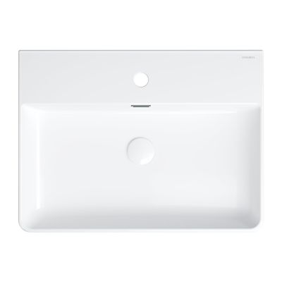 Umywalka 60x43 cm prostokątna nablatowa biała GARLAND600BP Omnires Garland