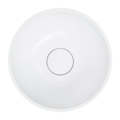 Umywalka 35x35 cm okrągła nablatowa biała SHELL350UNBM Omnires Shell M+