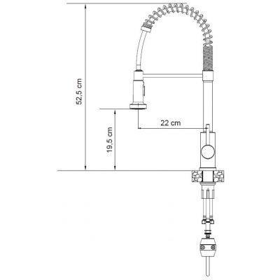 Bateria kuchenna stojąca czarna 52138BLM Quadron Alice