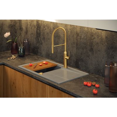 Zlewozmywak GraniteQ 116x50 cm czarny HQE11650U7PVDC1P2O Quadron Evan
