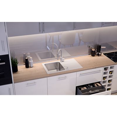 Zlewozmywak granitowo-stalowy 78x48 cm beżowy FUSM7848BE3623500BS Quadron Michael