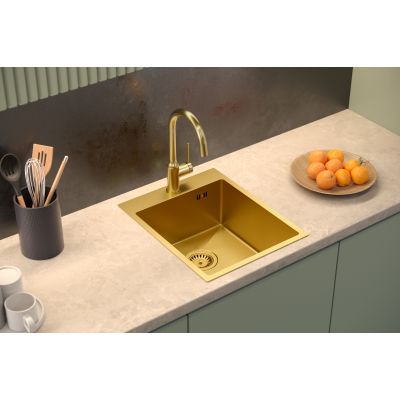 Zlewozmywak stalowy 55x48 cm HB7910PVDBSC1 Quadron Russel