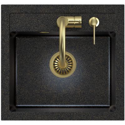 Zlewozmywak z baterią i dozownikiem ART5047G1BP3323502PVDBSG1D Quadron Art Johnny 110