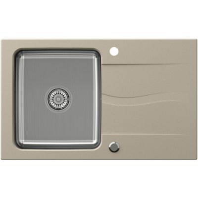 Zlewozmywak granitowo-stalowy 78x48 cm beżowy FUSM7848BE3623500BS Quadron Michael
