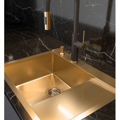 Zlewozmywak stalowy 62x48 cm HB7911PVDBSC1 Quadron Russel