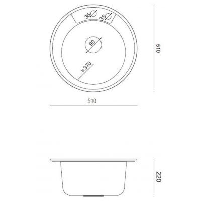 Zlewozmywak GraniteQ 51x51 cm HB8301U7C1P2O Quadron Morgan
