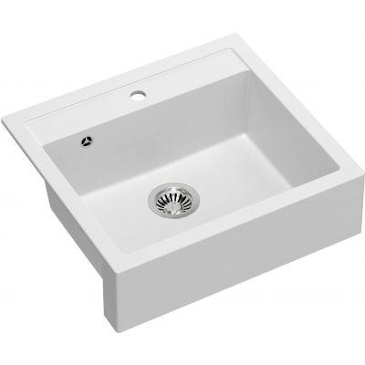 Zlewozmywak GraniteQ 60x54 cm biały HCQB6054U1BS Quadron Bill