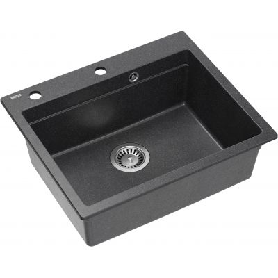 Quadron Kurt 110 zlewozmywak 59.5x50 cm GraniteQ czarny HCQK5052CZK