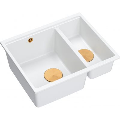 Zlewozmywak GraniteQ 55x46 cm biały HCQL5646U1C1U Quadron Logan