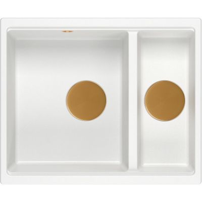 Zlewozmywak GraniteQ 55x46 cm biały HCQL5646U1C1U Quadron Logan