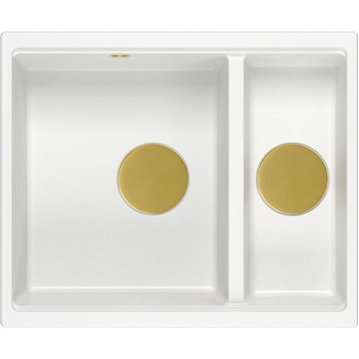 Zlewozmywak GraniteQ 55x46 cm biały HCQL5646U1G1U Quadron Logan