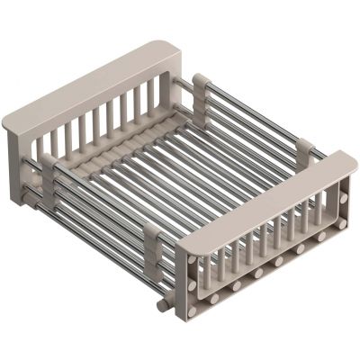 Zlewozmywak z baterią i akcesoriami beżowy / stal HCQP57850BEZK3673500BS Quadron Comfort 156