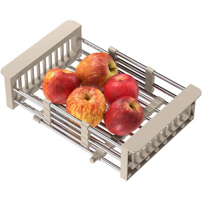 Zlewozmywak z baterią i akcesoriami beżowy / stal HCQP57850BEZK3673500BS Quadron Comfort 156