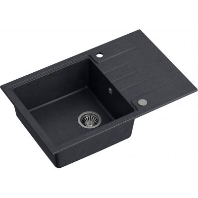 Zlewozmywak z baterią i akcesoriami czarny / czarny HCQP7850CZK3673500BLM Quadron Comfort 111