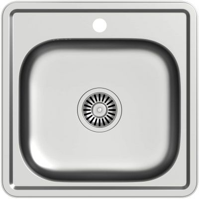 Zlewozmywak stalowy z syfonem 48x48 cm HD110SAT4848 Quadron Joe 110