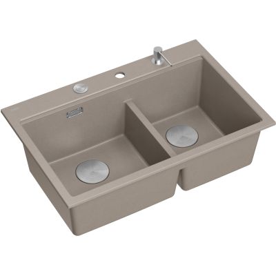 Zlewozmywak GraniteQ 76x50 cm beżowy HQC7650U4BS Quadron Marc 120