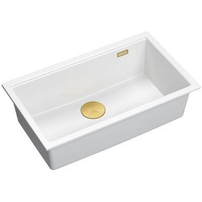 Zlewozmywak GraniteQ 76x45 cm biały HQD7644U1PVDG1U Quadron Logan