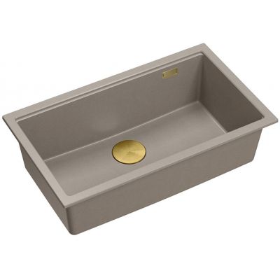 Zlewozmywak GraniteQ 76x45 cm beżowy HQD7644U4PVDG1U Quadron Logan