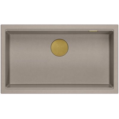 Zlewozmywak GraniteQ 76x45 cm beżowy HQD7644U4PVDG1U Quadron Logan