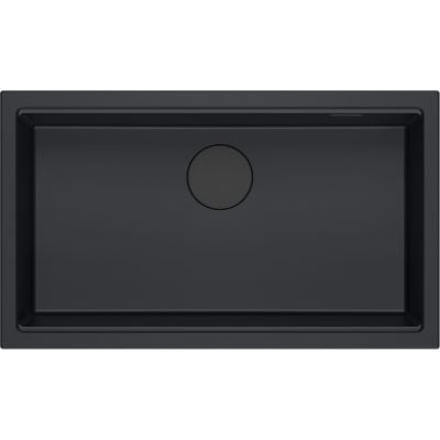 Zlewozmywak GraniteQ 76x45 cm czarny HQD7644U7BLMU Quadron Logan
